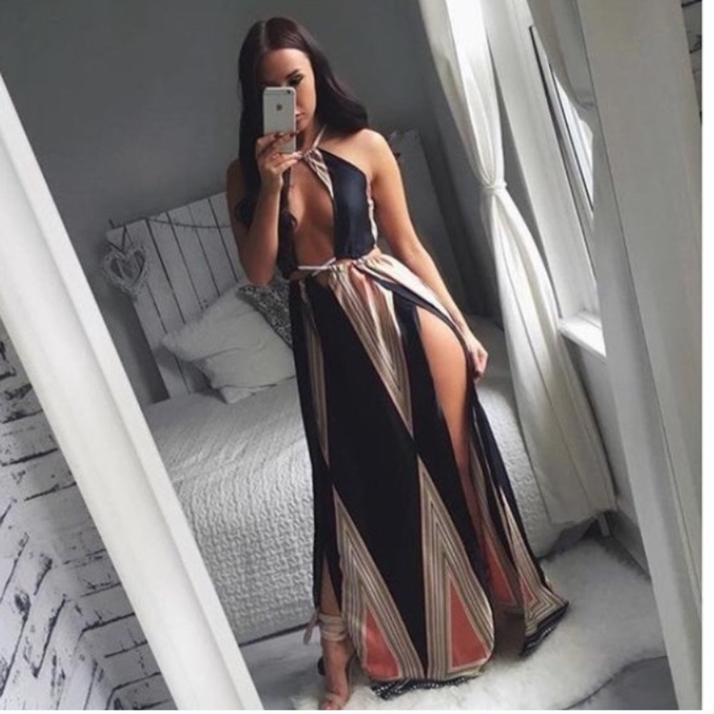 NEW! Rope Dress with High Slits - Picture 3 of 5